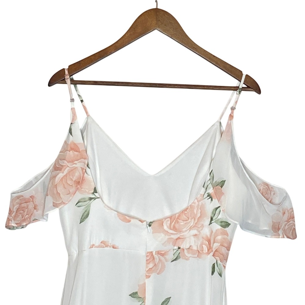 Lulus Womens Take You There Floral Maxi Dress L Wedding Guest Romantic Feminine - Picture 8 of 15